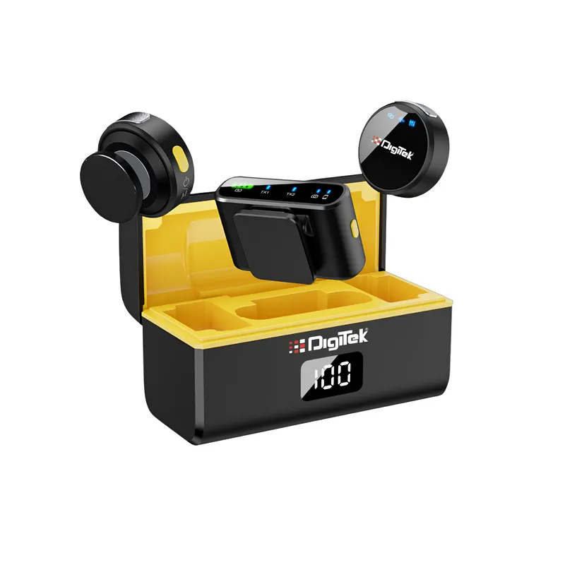 DigiTek Wireless Microphone for Smartphone | DSLR 2-in-1 (DWM-116) view 2